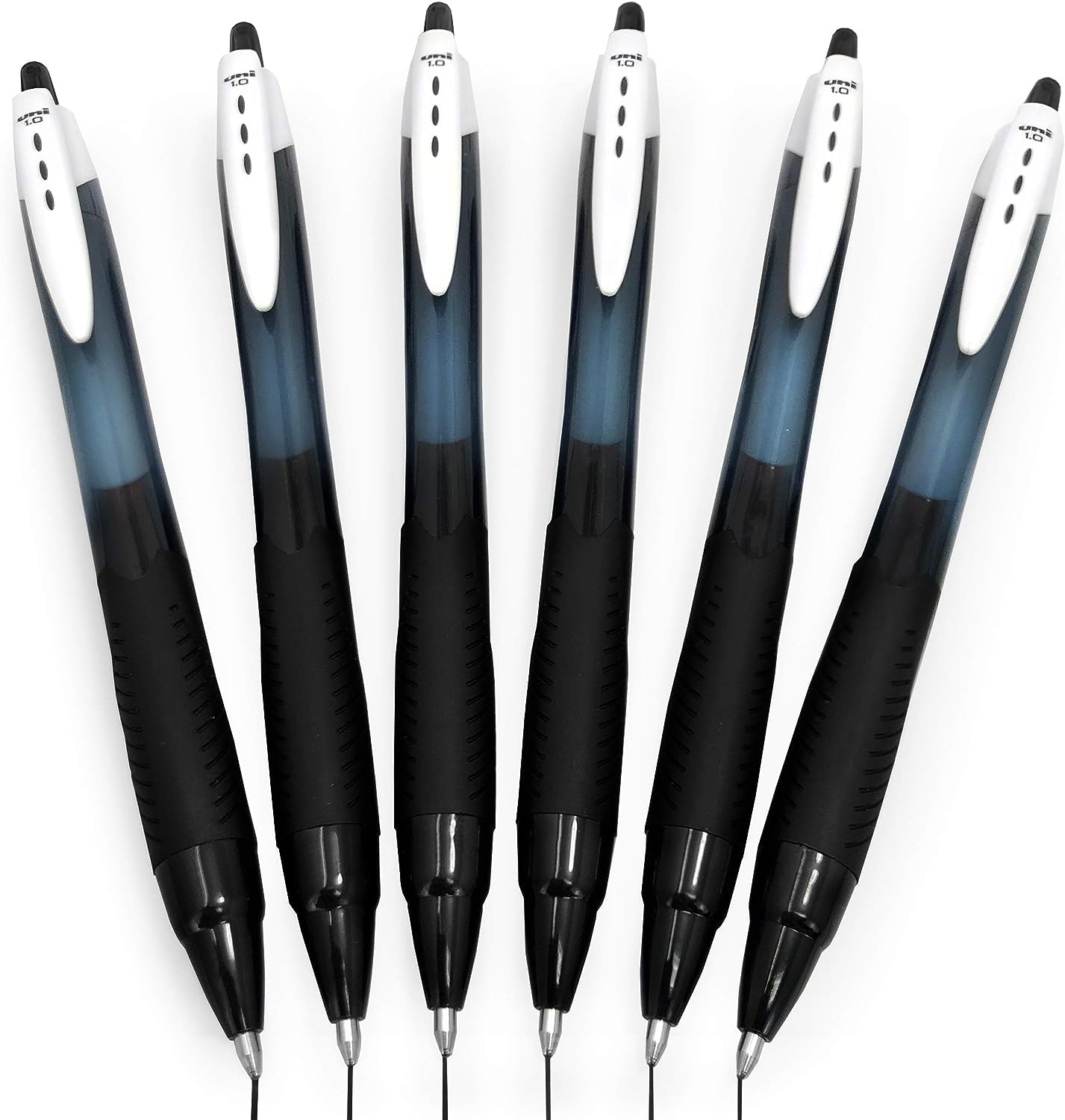 Uni-Ball Jetstream Sport SXN-150S Retractable Rollerball Pen - 1.0mm - Black - Pack of 6
