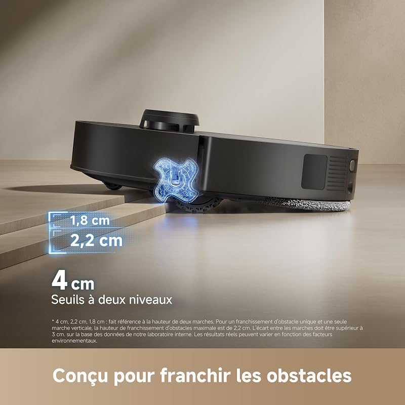 L50s Pro Ultra Robot Aspirateur Laveur, Auto-Nett serpillère 100 °C