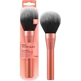 Real Techniques Extra Big Powder Brush, Large Makeup Brush For Powder, Fluffy Head For All-Over Setting, XL Oversized Brush For Quick Application, Cruelty-Free, Synthetic Bristles, 1 Count