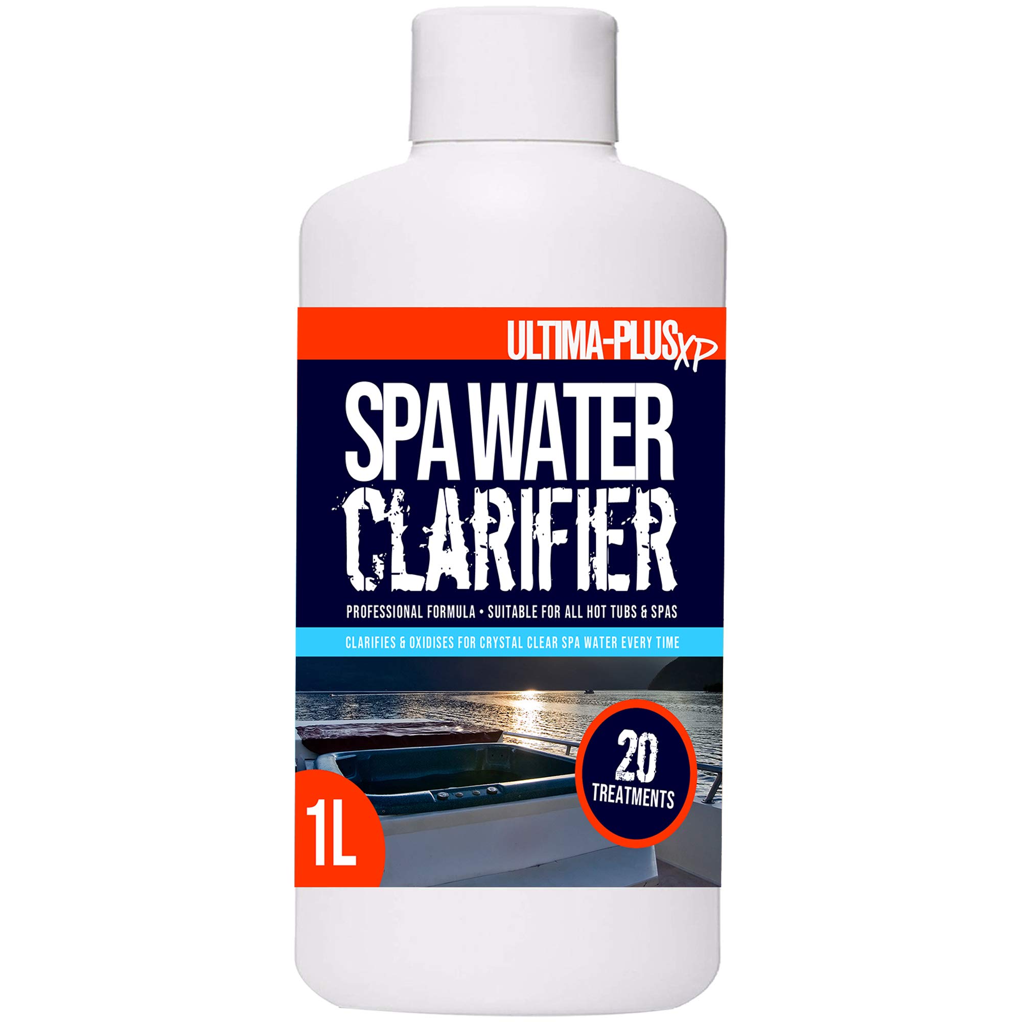 ULTIMA-PLUS XP Spa Water Clarifier - Transforms Hot Tub Water From Cloudy and Dirty to Crystal Clear - Suitable for all Hot Tubs, Spas and Pools (1 Litre)