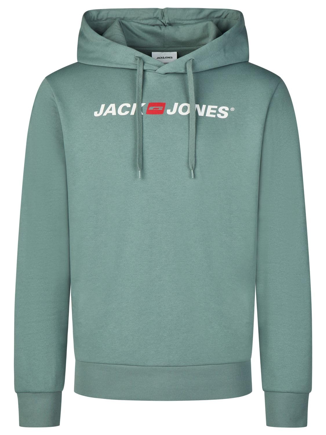 JACK & JONES Hoodie Herren mit Druck JJMORTY Regular Fit Kapuzenpullover Pullover Sweatshirt, Größe:S, Farbe:Trooper (12303641) 3