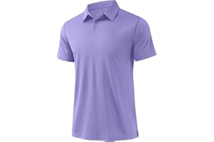 PINSPARK Mens Golf Shirt 3 Buttons Quick Dry Polo Shirts for Men Short Sleeve Casual Stylish Collared Polo Shirts