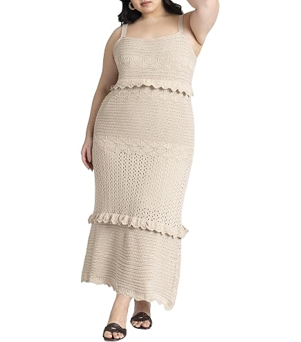 ELOQUII Denim Corset Dress