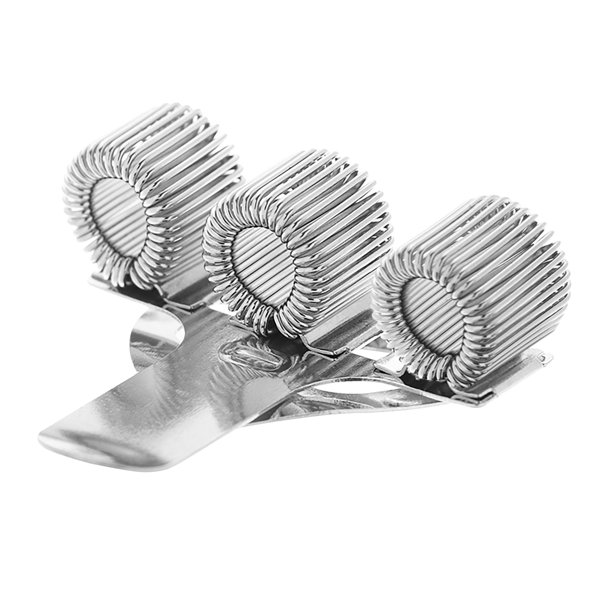 Janrax Triple Hole Metal Pen Holder With Pocket Clip - Doctors, Nurse, Uniform etc