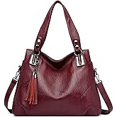 PORRASSO Women Handbags Fashion Hobo Shoulder Bag Ladies Crossbody Bag Large Tote Purse