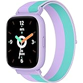 BIGGERFIVE Smart Watch for Kids, 1.8" Fitness Tracker Watch Pedometer, Heart Rate, IP68 Waterproof, Sleep Monitor, Calorie Step Counter, 5 Puzzle Games with/Without APP for Girls Teens 5-16, Nylon