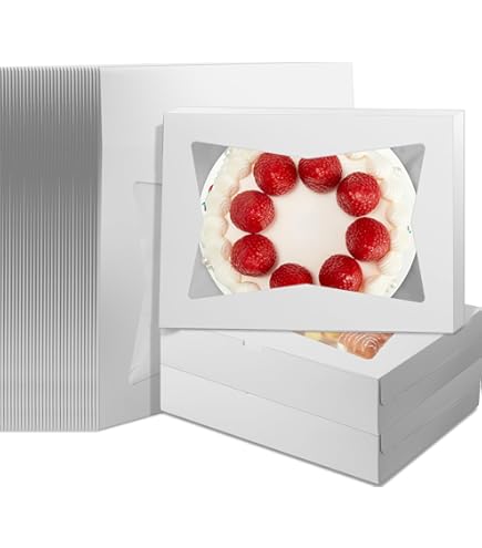 Fit Meal Prep [20 Pack 19x14 Rectangle Cake Boards Black Cardboard Cake Base, Half Sheet Disposable, Desserts And Pastries Food Bottoms, Grease Proof And Moisture Resistant - View #2