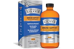 Sovereign Silver Bio-Active Silver Hydrosol for Immune Support - 10 ppm, 16oz (473mL) - Economy Size