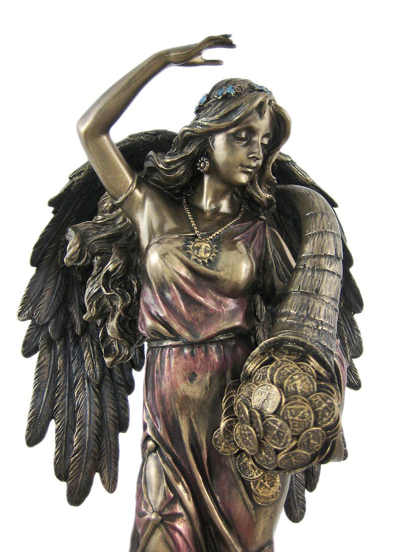 Bronze Fortuna Roman Goddess Of Fortune Statue Tykhe eBay