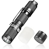 LUMINTOP Pocket-Sized Super Bright Flashlight Set Tool AA 2.0 EDC Flashlight with Magnetic Tail and 920mah Rechargeable Batte