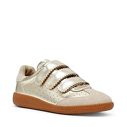 Steve Madden Women's Momentum Sneaker, Gold, 9.5