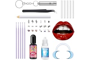 Nelikoo Tooth Gem Kit，Fashionable DIY Smile Jewelry Crystals Tooth Gems Kit for Teeth for Fashion & Parties