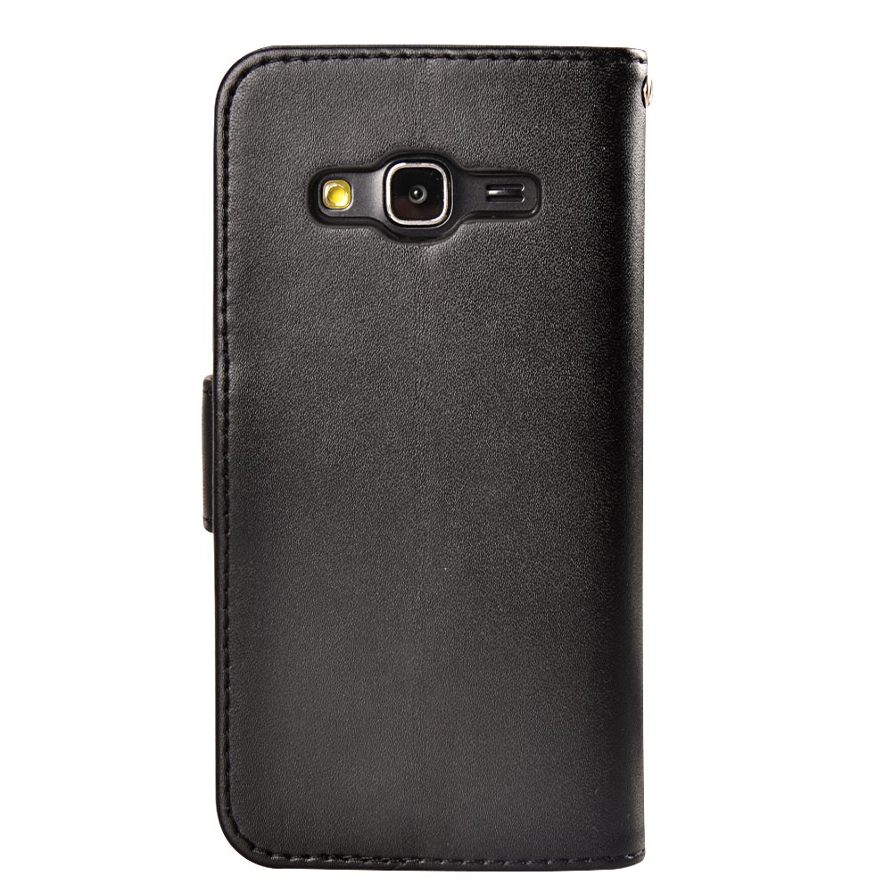 J3 2016 Case, MagicSky Galaxy J3 Wallet Case Folio Flip Premium PU Leather Case Cover with Card Holder Slot Pockets, Wrist Strap, Magnetic Closure For Samsung Galaxy J3 (2016) SM-J320 5.0\