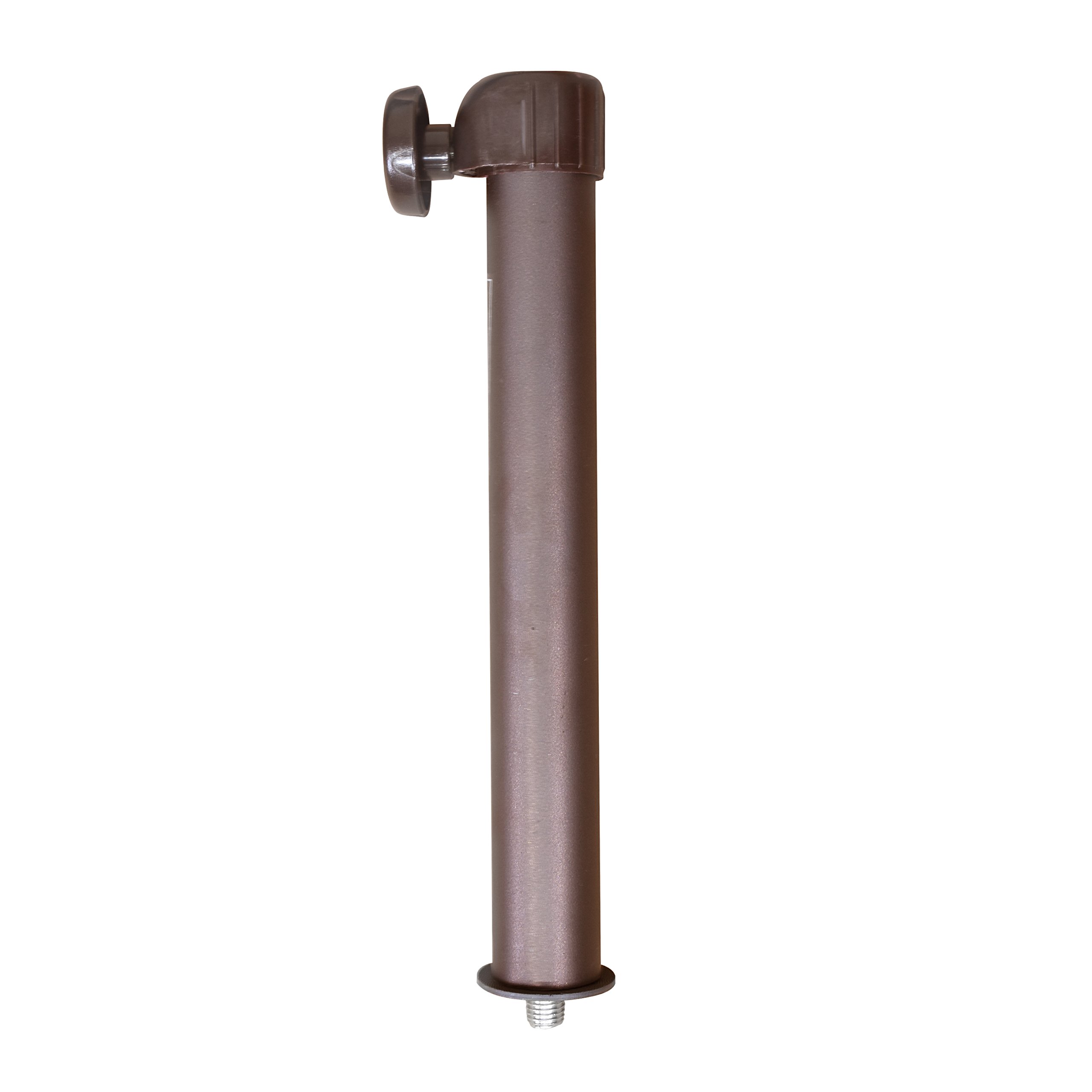 California Umbrella 50 lbs. Round Concrete Weighted Powdercoated Steel Umbrella Base, Bronze Frame