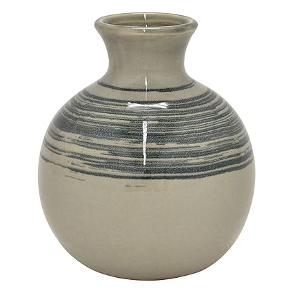 Amazon Com Three Hands Vases And Urns Grey Home Kitchen