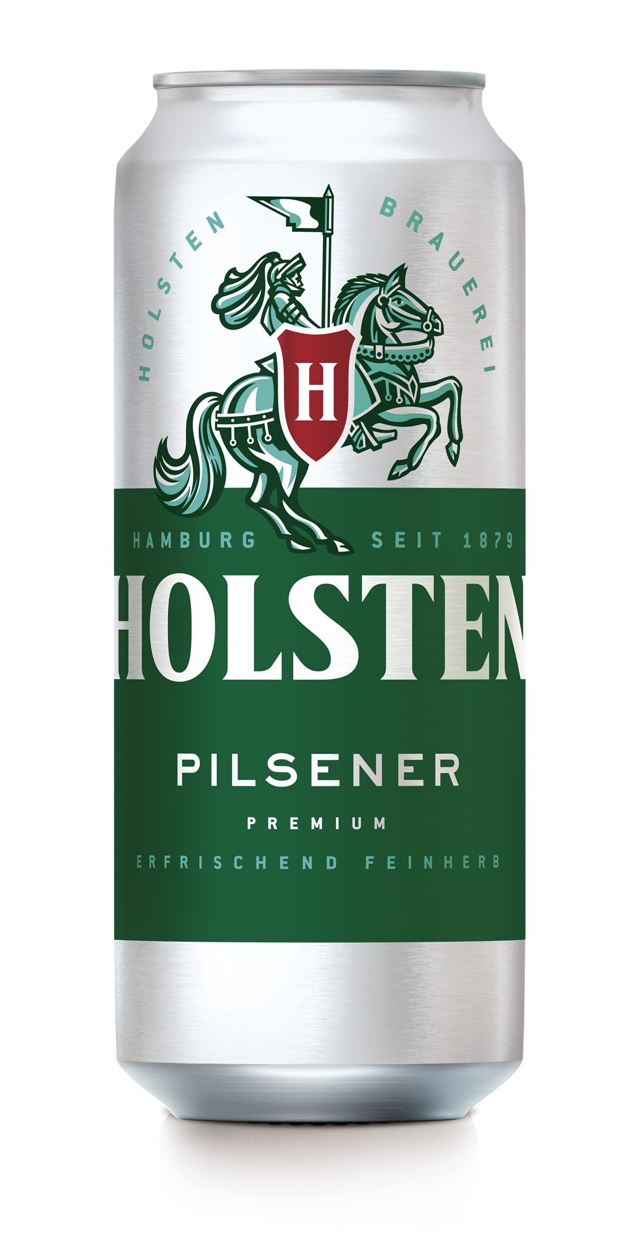 Holsten Pilsener 4,8 % Vol. Premium Pils l |24 Dosenbiere 0,5 L mit erfrischend feinherbem Geschmack | Bierdose Einweg (24 X 0.5 L) 4