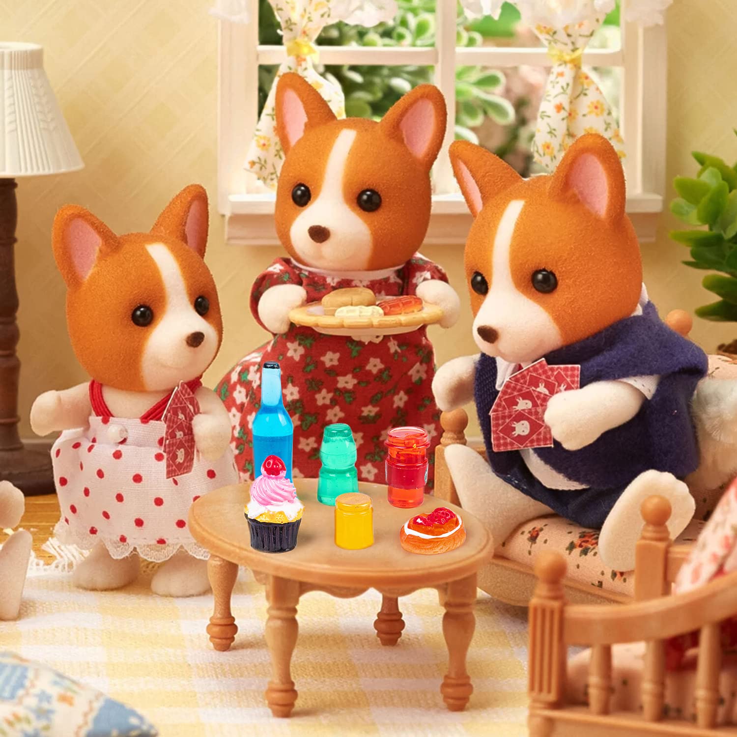 160 Pcs Mini Food Toys, Miniature Food Drinks Bottles for Doll Kitchen Pretend Play, Mixed Resin Kitchen Cutlery Toys for Adults Teenagers Doll House