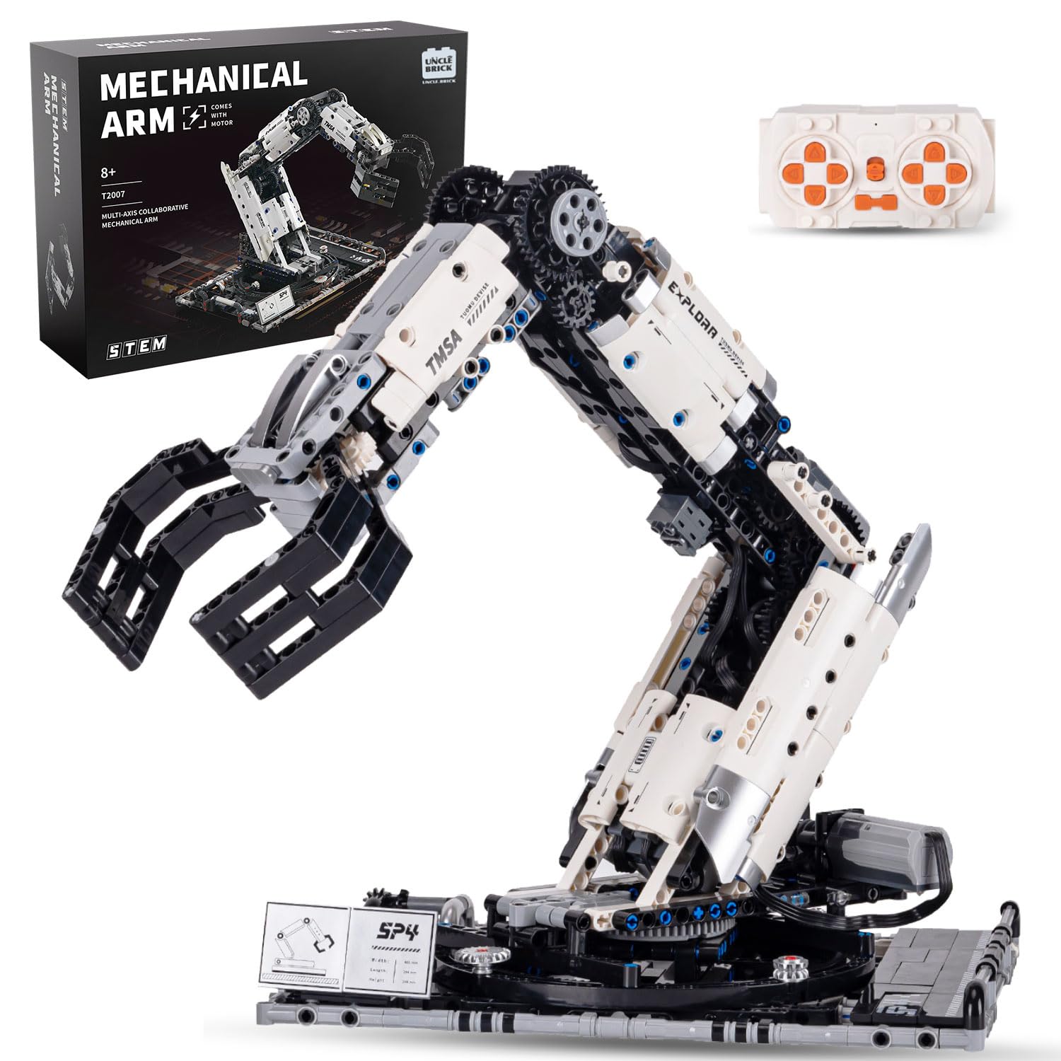 Photo 1 of UNCLE BRICK Mechanical Technical Arm Building Blocks Set,Toy Set with Remote Control and 8-Way Control,STEM Educational Toys,Set for Boys and Girls 8-14,Technic Robotic Arm Set for Adult(784Pcs)