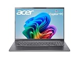 acer Aspire 16 AI Copilot+ PC | 16" WUXGA 120Hz Multi-Touch Display | Snapdragon X X1-26-100 | NPU: 45 Tops - GPU: Up to 1.7 TFLOPs | 16GB LPDDR5X | 512GB PCIe Gen 4 SSD | Wi-Fi 7 | A16-11MT-X669