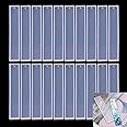 37YIMU 20 Pack Rectangle Silicone Bookmark Mold, DIY Bookmark Mould Making Epoxy Resin Jewelry DIY Craft Transparent Resin Mould Student Gift, 5.5 Inch