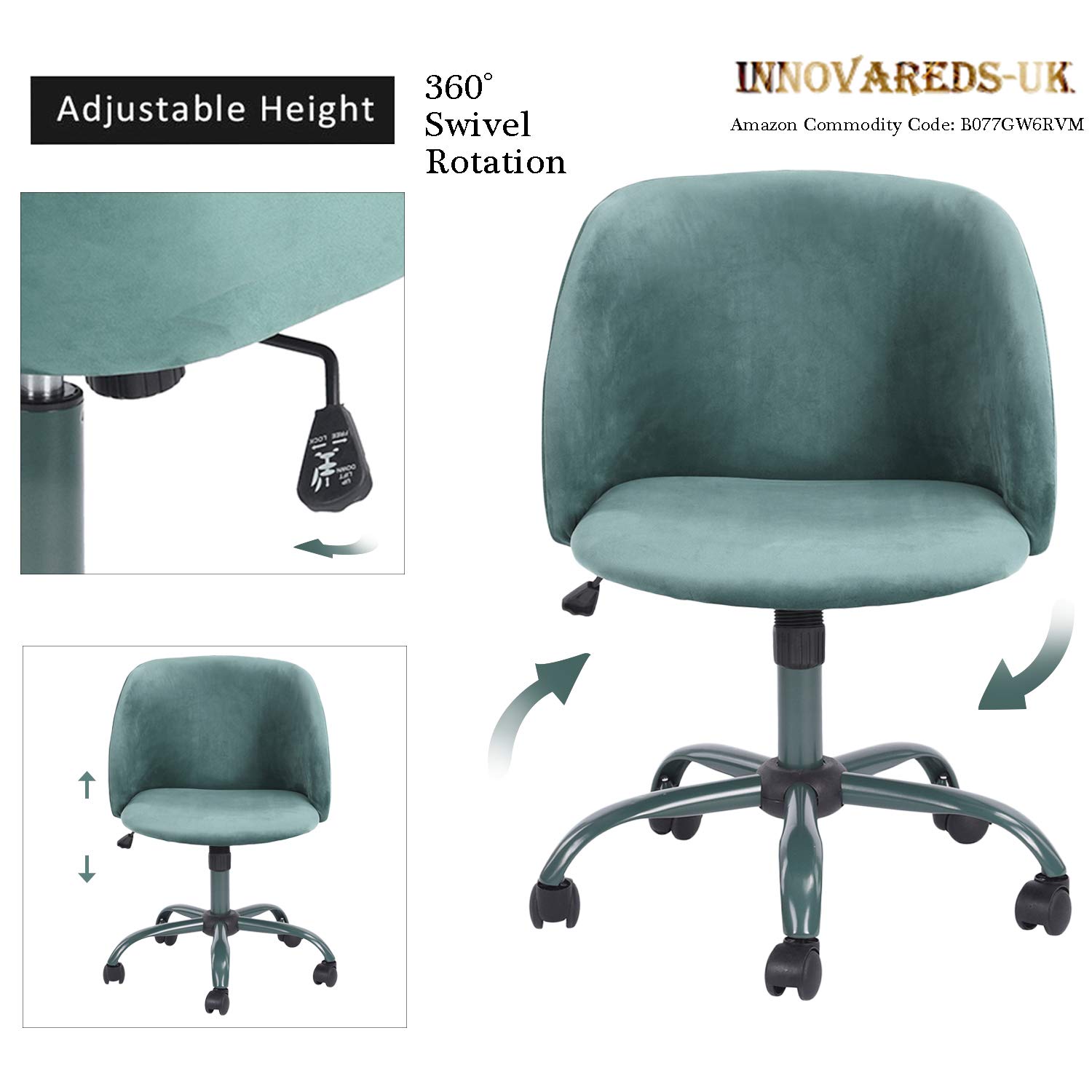 Innovareds Silla De Oficina Giratoria Y Con Un Acabado Exterior