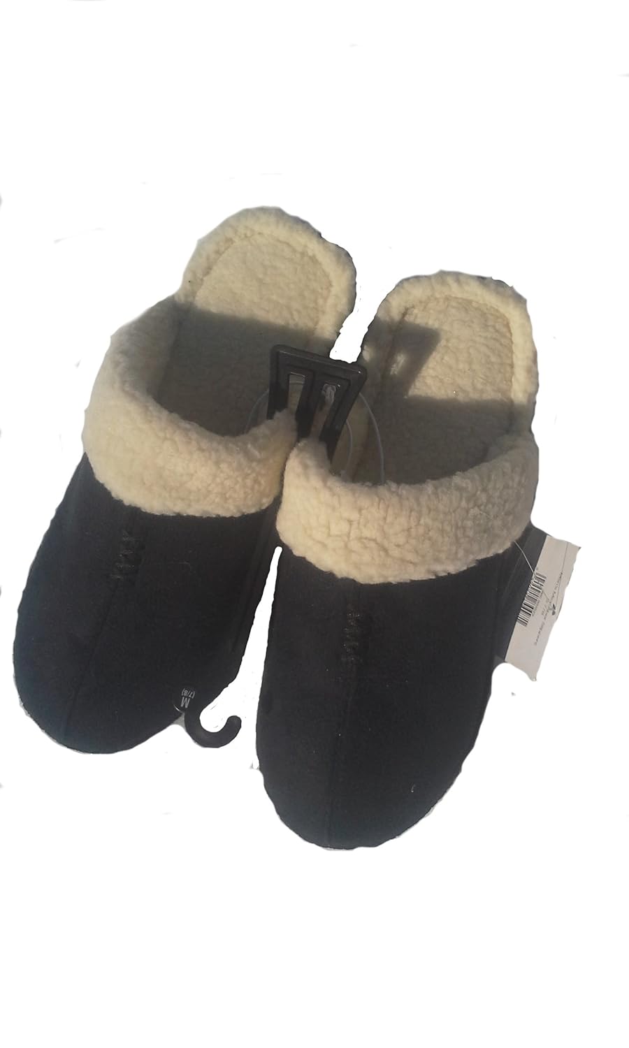 West Loop Mens Slippers Size 78 Black Slippers