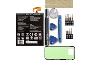 NuFix Replacement Battery Compatible with LG G6 BL-T32 3300mAh Battery Replacement H873 LGH873 (Complete Kit)