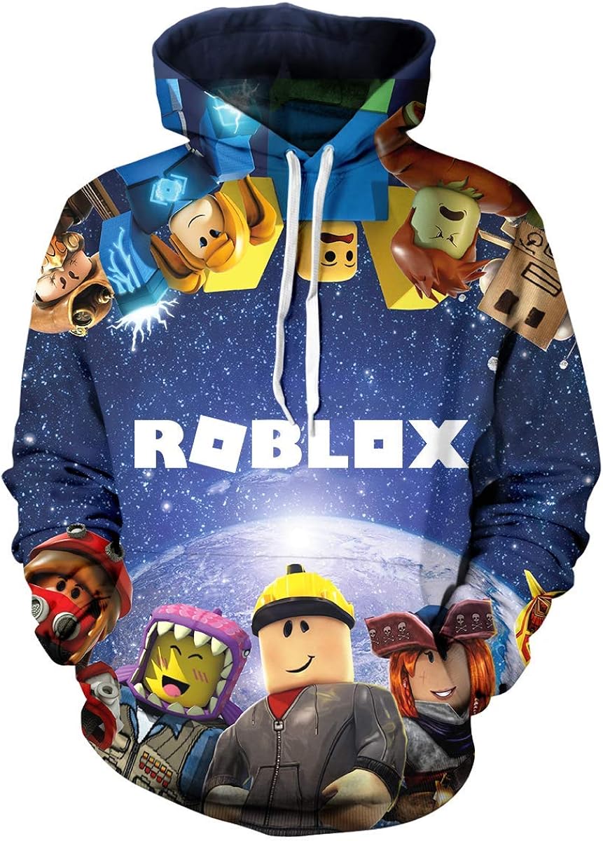 hlhhing Children's Hoodies 3D Print Hoodies Cartoon Hoodie Boys Girls Hoodie Unisex Pullover Sweatshirts: Clothing