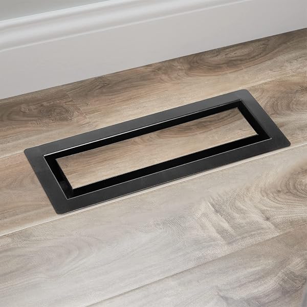 Zion Floor Register 4 x 10 Matte Black Modern Flush Mount Air Register  for Heating and AC Customizable, Finish Compounds - Amazon Canada
