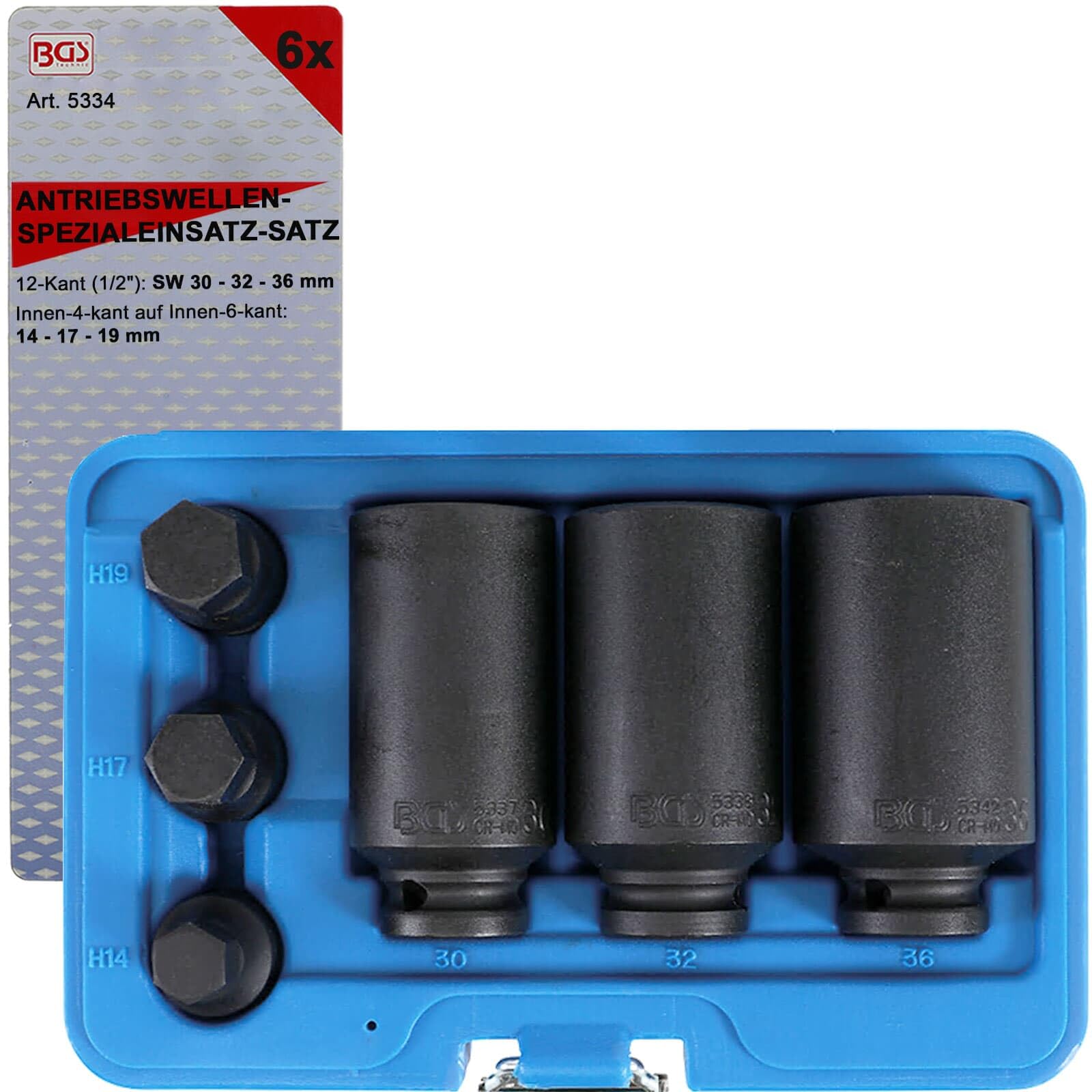 BGS 5334 | Drive Shaft Socket Set | 6 pcs.