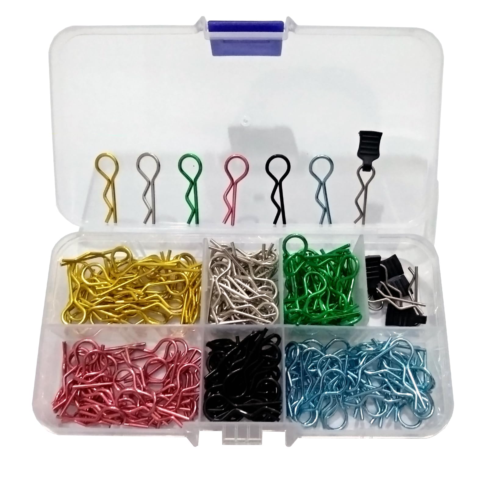 185 Pieces Universal RC Car Body Clips Stainless Steel R-Clips for All 1/8 1/10 1/12 1/16 Traxxas Redcat HPI Himoto HSP Exceed RC Car Parts Buggy Shell Replacement