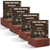 Rinse &amp; Robust Men&rsquo;s Soap Bar for Men &ndash; Natural Mens Soap &ndash; Clean Cedar Woods &ndash; Deep Cleansing for Everyday Use &ndash; Fresh, Balanced Scent &ndash; All Skin Types &ndash; 5.3 oz (4-Pack)