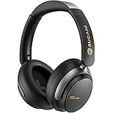 Hybrid Active Noise Cancelling Headphones: Wireless Over Ear Bluetooth 6.0 Headphones, 120H Playtime Lightweight Bluetooth Headset with Mic, Hi-Fi Deep Bass, Foldable for Travel, Work, Home Office