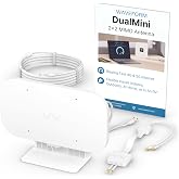 Waveform DualMini: Low-Profile 2x2 MIMO Window Antenna, Complete Kit | External signal boosting antenna | 4G/5G routers &amp; hotspots | Netgear M5/M6, Verizon, AT&amp;T | Homes &amp; RVs | 10' cable, TS9