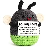 Sentimental Gifts for Him Her, Boyfriend Girlfriend Cute Crochet Firefly Plush, Romantic Anniversary Christmas Valentine's Day Birthday Present, I Love You Keepsake