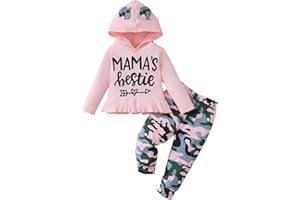 Mioglrie Baby Girl Clothes Infant Toddler Girls Fall Winter Outfits Sweatshirts Clothing Set 3 6 12 18 24 Month 2T 3T