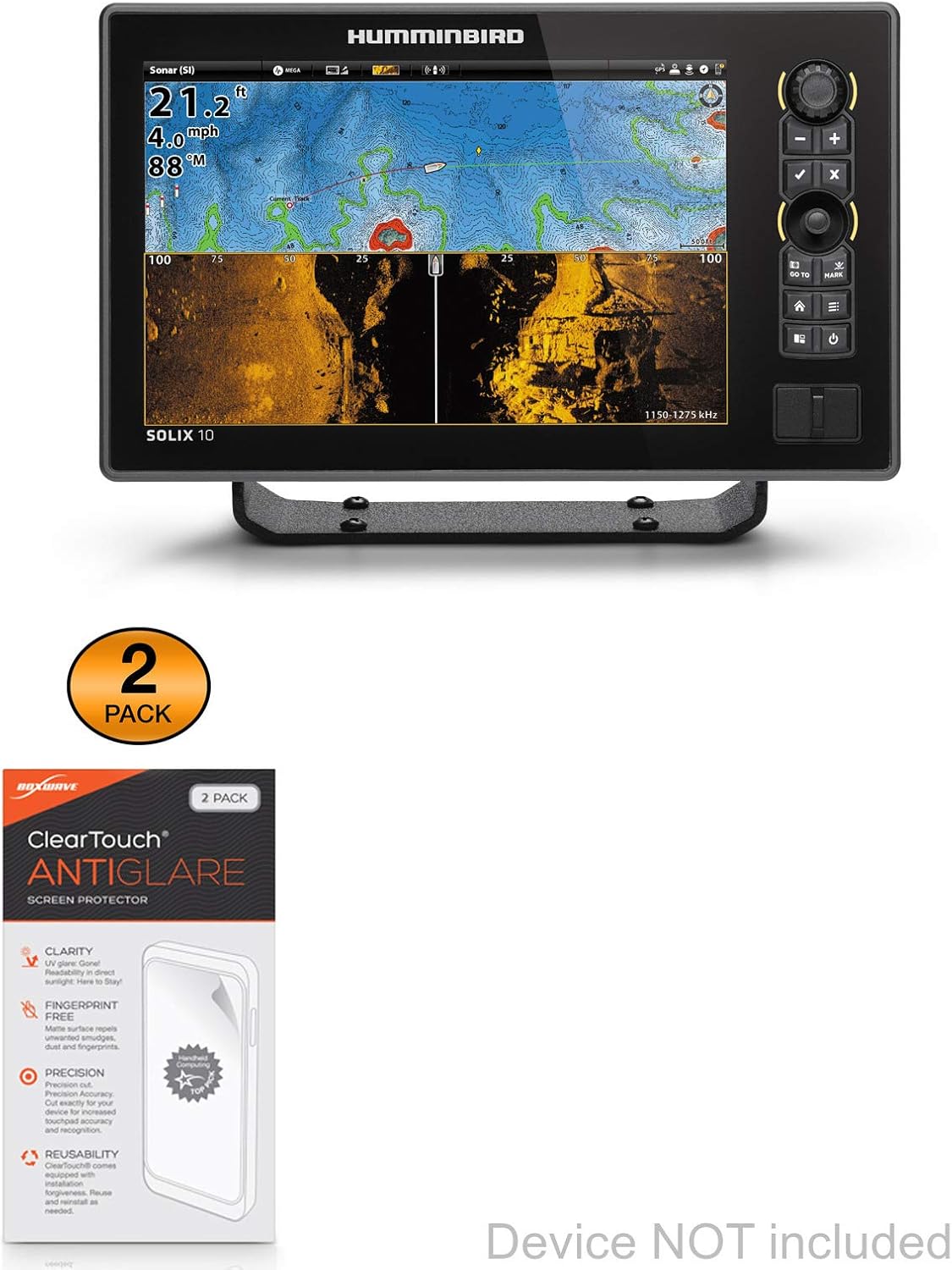 Humminbird SOLIX 10 Chirp Screen Protector, BoxWave