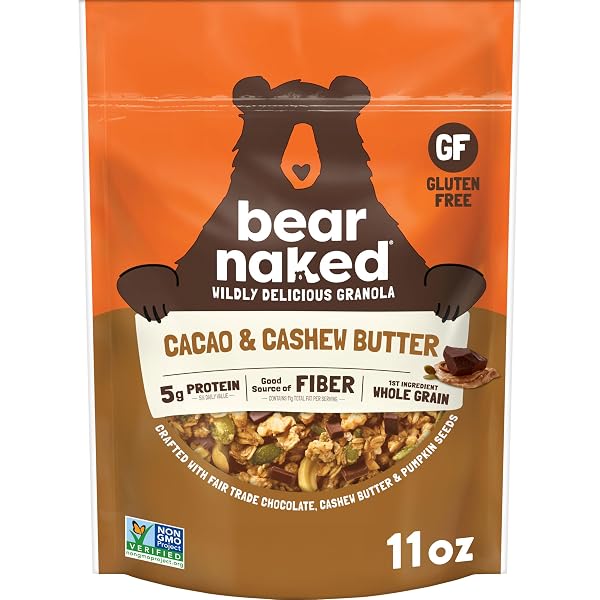BEAR NAKED GRANOLA CEREAL, WHOLE GRAIN GRANOLA, BREAKFAST...