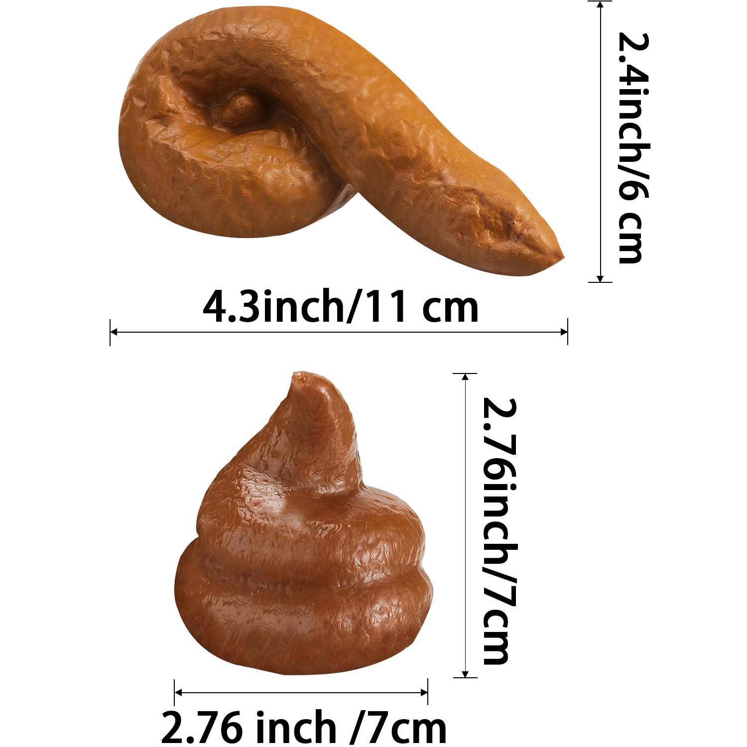 Henbrandt Sticky Gomma Poo: Cacca Finta Realistica Morbida E Appiccicosa, Scherzo Divertente Per Pesi E Aprile