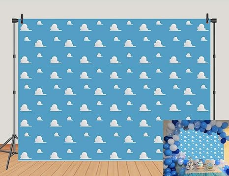 Amazon Com Blue Sky White Clouds Theme Photography Background
