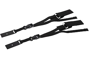 READY AMERICA QuakeHOLD! Universal Flat Screen TV Safety Straps, Nylon Anti-Tip Adhesive Straps, Earthquake Protection, For TVs and Furniture, Child Proofing for Home Safety, Easy Installation, Black, 1 Pack