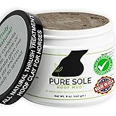 Pure Sole Hoof Clay for Horses – Natural Effective Thrush Hoof Treatment for Thrush, White Line and Cracks | Hoof Care Mud for Donkeys and All Other Hoofed Animals | 8 oz.
