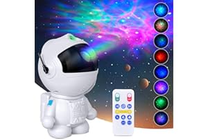 WSKVEZZA Astronaut Galaxy Projector with Nebula, Star Projector Ceiling LED Lamp with 8 Modes Astronaut Starry Night Light with Remote Gift for Kids Adults for Bedroom Christmas, Birthdays, Valentine's Day