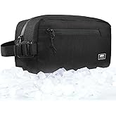 MIER Freezable Snack Bags Small Frozen Mini Cooler Lunch Bag Freezer Insulated Pouch for Kids Adults Work School Travel On-the-go, Black