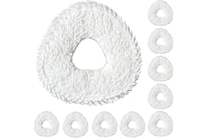 F FLAMMI Robot Vacuum and Mop Pads 10 Pack for Narwal Freo X Ultra/Freo /Freo Z Ultra/Freo Z10/Freo Pro/Freo Z10 Ultra Robot Vacuum, High Absorbency Microfiber Replacement Pads, Washable Robot Mop Pads White
