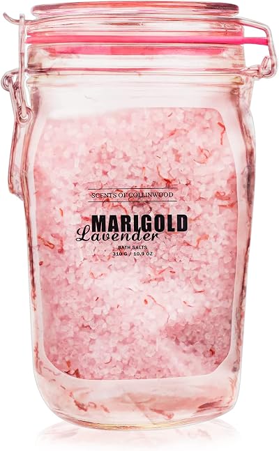 Scents of Collinwood Marigold Lavender Bath Salts 310g Pouch Relax Muscle Stress