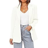 MEROKEETY Blazers for Women Business Casual 2025 Fall Oversized Long Sleeve Lapel Suit Jacket Work Office Blazer
