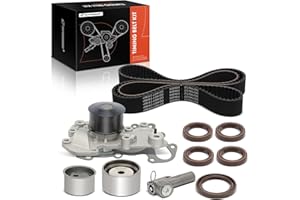 A-Premium Engine Timing Belt Kit with Water Pump Compatible with Hyundai Sonata 1999-2005, Santa Fe 2001-2006, Tucson 2005-20
