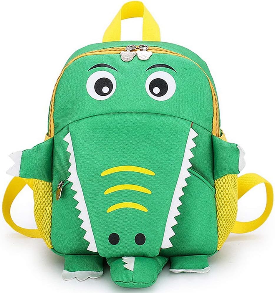 Cosyres Crocodile Children Backpack Boys/Girls Kids Backpack Toddler for Nursery (Green)