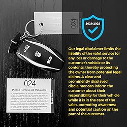 Rio Salto 3 Part Valet Parking Tickets Perforated